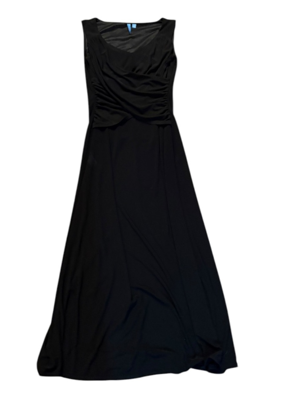 b-slim black maxi stretch dress